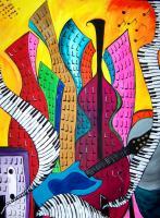 Just Jazz - Rockin City By Denise Clayton-Onwere - Acrylic