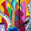 Rockin City By Denise Clayton-Onwere - Acrylic Paintings - By Denise Onwere, Abstract Painting Artist