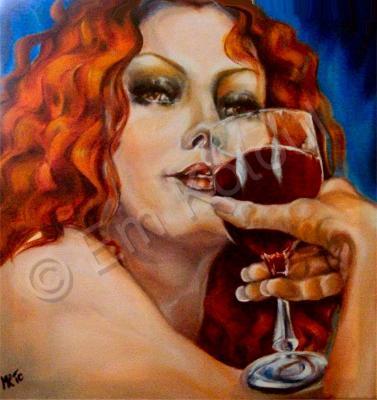 Oils - Fiery Red - Oil On Canvas