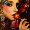 Lolita - Oil On Canvas Board Paintings - By Em Kotoul, Fantasy Painting Artist