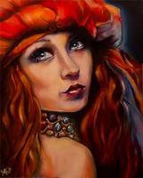 Arabian Nights - Oil On Canvas Paintings - By Em Kotoul, Realism Painting Artist