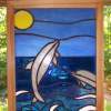 Playful Dolphins - Glass Glasswork - By Gabrielle Rogers, Nature Glasswork Artist