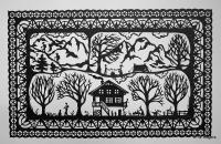 Autumns End - Paper Other - By Gabrielle Rogers, Black On White Silhouette Other Artist