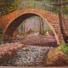 Gelefos Bridge - Oil Paintings - By Nikos Constantinou, Realistic Painting Artist