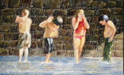 Figurative - In The Rain - Oil