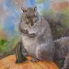 Pumpkin Sitter - Watercolor Paintings - By Gaylen Whiteman, Representational Painting Artist