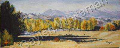 Landscapes - Goat Creek Valley - Watercolor