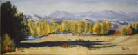 Goat Creek Valley - Watercolor Paintings - By Gaylen Whiteman, Representational Painting Artist