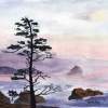Lone Sentinel - Watercolor Paintings - By Gaylen Whiteman, Representational Painting Artist