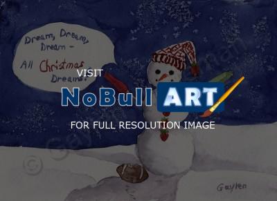Christmas - Christmas Dreams - Watercolor