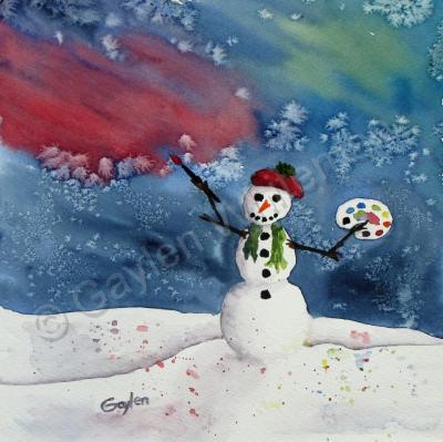 Christmas - Paint The Sky - Watercolor