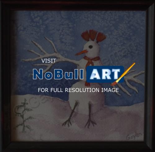 Birds - Snowbird - Watercolor