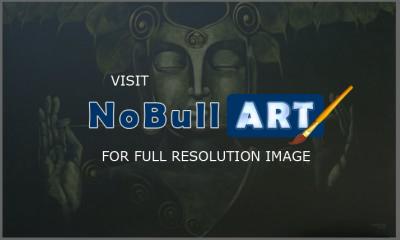 Painting - Budha On Meditation - Acrylic On Canvas