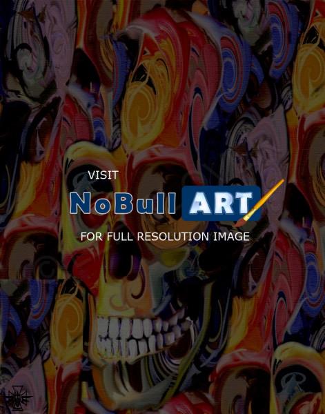 Icarus - Chaos Skull - Digital On Canvas