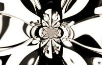 Black And White Negative Abstraction - Digital On Canvas Digital - By Lee Glover, Modern Paint Digital Artist