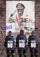 The Dictator - Digital On Canvas Printmaking - By Lee Glover, Modern Paint Printmaking Artist