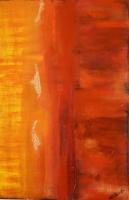 Warmth - Mixed Medium Paintings - By Kelly Stewart, Abstract Painting Artist