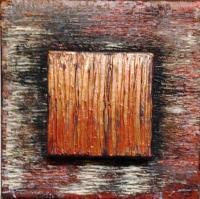 Copper Static - Mixed Medium Paintings - By Kelly Stewart, Abstract Painting Artist