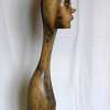 The Girl With Birds In Her Hair - Wood Sculptures - By Liviu Bora, Figurative Sculpture Artist
