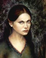 Portrait Of Maiden - Oil On Board Paintings - By Nikolay Pavlushko, Realism Painting Artist