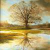 Oak - Oil On Canvas Paintings - By Jan Bartkevics, Landscape Painting Artist