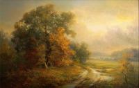 Main Painting - Autumn Landscape - Oil On Canvas