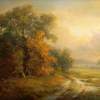 Autumn Landscape - Oil On Canvas Paintings - By Jan Bartkevics, Landscape Painting Artist