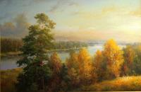 Autumn Landscape - Oil On Canvas Paintings - By Jan Bartkevics, Landscape Painting Artist