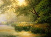 Water - Oil On Canvas Paintings - By Jan Bartkevics, Landscape Painting Artist