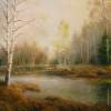 Spring Landscape - Oil On Canvas Paintings - By Jan Bartkevics, Landscape Painting Artist