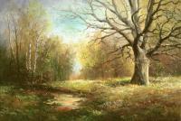 Spring Landscape - Oil On Canvas Paintings - By Jan Bartkevics, Landscape Painting Artist