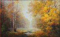 Main Painting - Autumn Landscape - Oil On Canvas