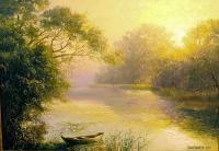 Morning Landscape - Oil On Canvas Paintings - By Jan Bartkevics, Landscape Painting Artist