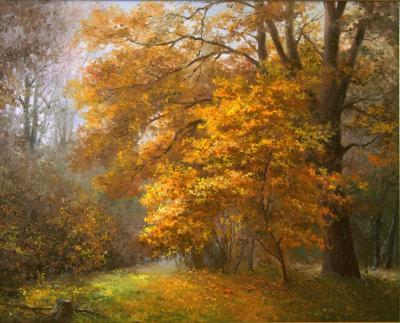 Main Painting - Autumn Landscape - Oil On Canvas