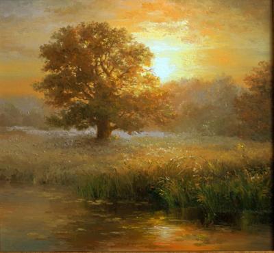 Main Painting - Morning Landscape - Oil On Canvas