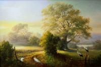 Main Painting - Morning Landscape - Oil On Canvas