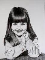 Young Girl - Graphite Pencil Drawings - By Bob Gray, Black And White Drawing Artist