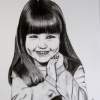 Young Girl - Graphite Pencil Drawings - By Bob Gray, Black And White Drawing Artist