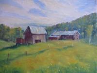 Barns In Vermont - Oil Paintings - By Kevin Carr, Landscape Painting Artist