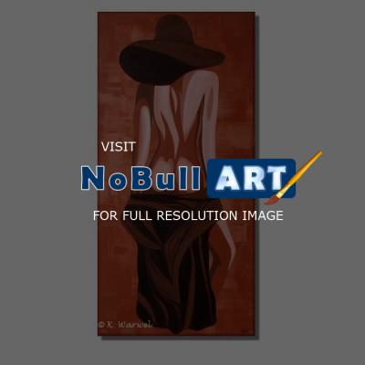 Nude - Jolie - Acrylic Painting - Acrylics On Canvas