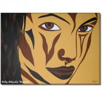 Joanna - Acrylic Painting - Acrylics On Canvas Paintings - By Klaudia Warwel, Pop Art Painting Artist