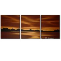 Landscape - Heaven Lights IV - 3 Acrylic Painting - Acrylics On Canvas