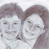 Happiness - Pencil And Paper Drawings - By Violetta Babajanova, Portrait Drawing Artist