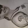 Yhlas - Pencil And Paper Drawings - By Violetta Babajanova, Portrait Drawing Artist