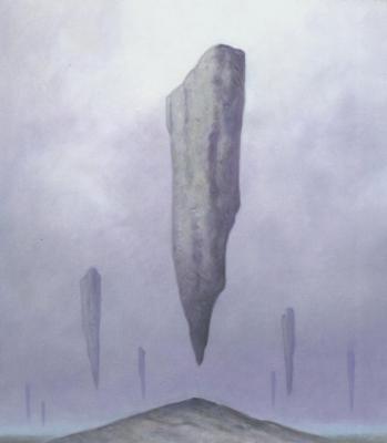 Surreal - Floating Rocks - Oils