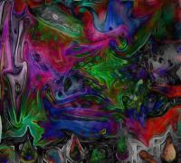 Food Color - Graffitti Mixed Media - By John Wayne, Digitally Altered Paintings Mixed Media Artist