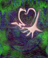 Where Is The Love - Latex On Glass-Digi-Altered Digital - By John Wayne, Digitally Altered Paintings Digital Artist