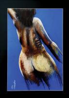 N-103 - Pastels Drawings - By Jacques Benatar, Nudes Drawing Artist