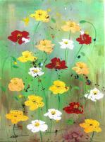 Flowers - - - Acrylic On Canvas