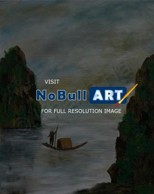 Scenery - Ha Long Bay - Acrylic On Canvas